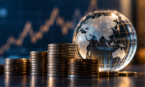 Global investment and fund management visual